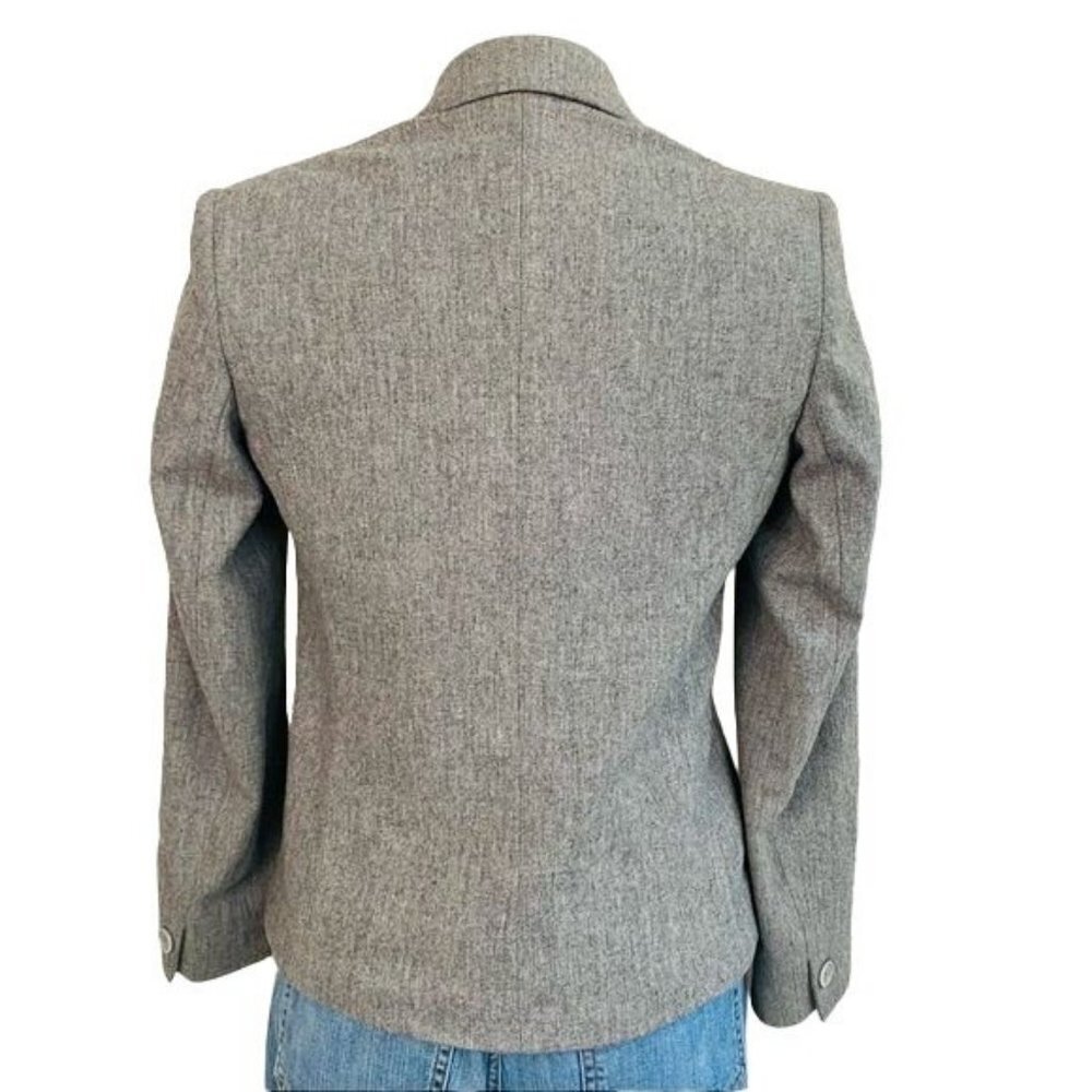 Vintage JH Collectibles Grey Blazer Single Button Gray Business Coat Size S - Picture 10 of 12